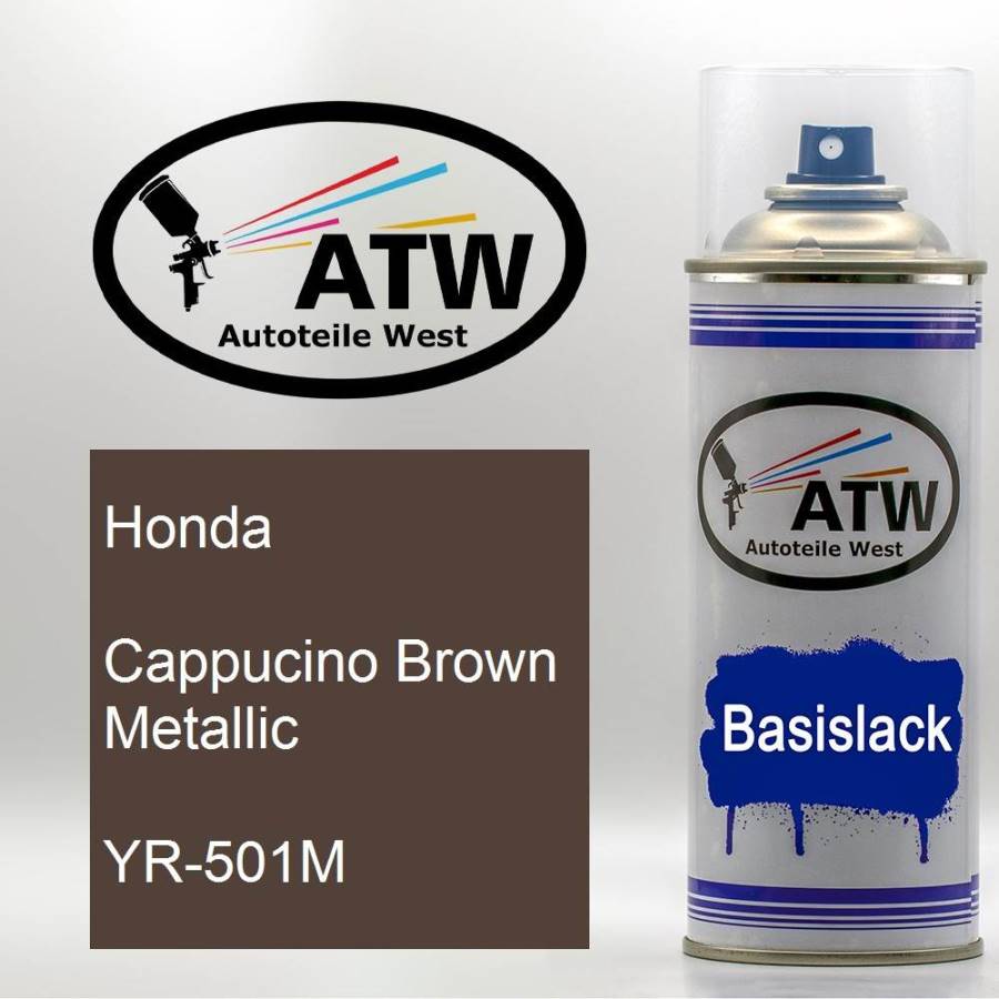 Honda, Cappucino Brown Metallic, YR-501M: 400ml Sprühdose, von ATW Autoteile West.